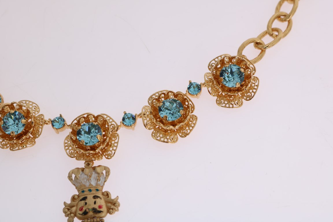 Collier élégant en cristal doré Dolce &amp; Gabbana