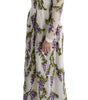 Dolce & Gabbana White Floral Embroidered Maxi Dress