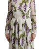 Dolce & Gabbana White Floral Embroidered Maxi Dress