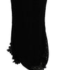 Dolce & Gabbana Black Floral Ricamo Sheath Long Dress
