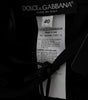 Dolce & Gabbana Black Floral Ricamo Sheath Long Dress