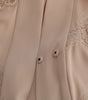 Dolce & Gabbana Beige Floral Applique Lace Kaftan Dress