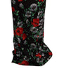 Dolce & Gabbana Multicolor Floral Print Stretch Sheath Long Dress