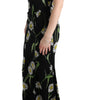 Dolce & Gabbana Sunflower Silk Stretch Sheath Dress