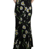 Dolce & Gabbana Sunflower Silk Stretch Sheath Dress