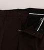Dolce & Gabbana Purple Wool Stretch Formal Pants