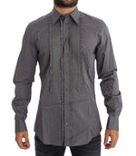 Chemise habillée élégante en coton coupe slim Dolce &amp; Gabbana