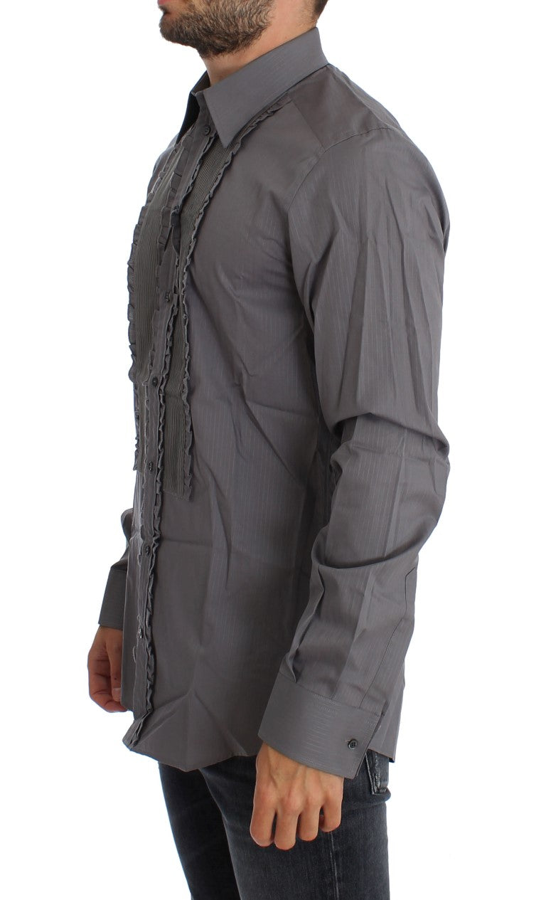 Chemise habillée élégante en coton coupe slim Dolce &amp; Gabbana