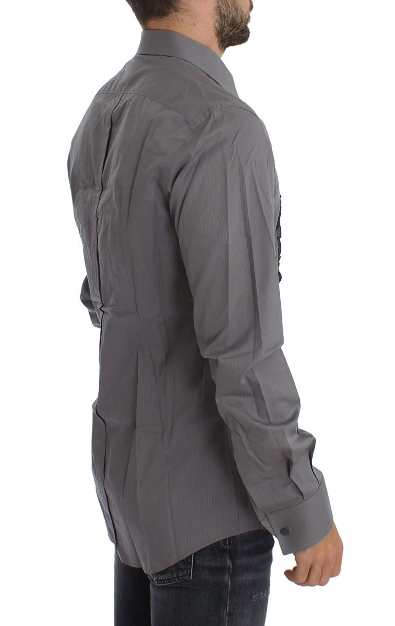 Chemise habillée élégante en coton coupe slim Dolce &amp; Gabbana