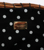 Dolce & Gabbana Beige Straw Snakeskin Pom Pom Crystal AGNESE Bag