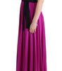 Dolce & Gabbana Pink Silk Stretch Shift Long Dress