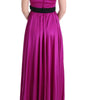 Dolce & Gabbana Pink Silk Stretch Shift Long Dress