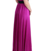 Dolce & Gabbana Pink Silk Stretch Shift Long Dress