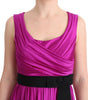 Dolce & Gabbana Pink Silk Stretch Shift Long Dress