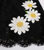 Dolce & Gabbana Black Floral Lace Chamomile Sicily Dress