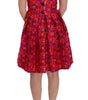 Dolce & Gabbana Pink Patterned A-line Above Knees Dress