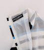 Dolce & Gabbana Blue White Striped Silk Stretch Shift Dress