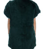 Dolce & Gabbana Green Alpaca Fur Vest Sleeveless Jacket