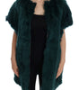 Dolce & Gabbana Green Alpaca Fur Vest Sleeveless Jacket