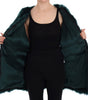 Dolce & Gabbana Green Alpaca Fur Vest Sleeveless Jacket