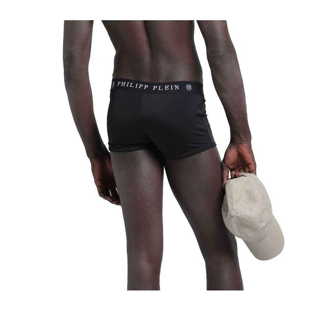 Maillot de bain homme Philipp Plein en polyamide noir