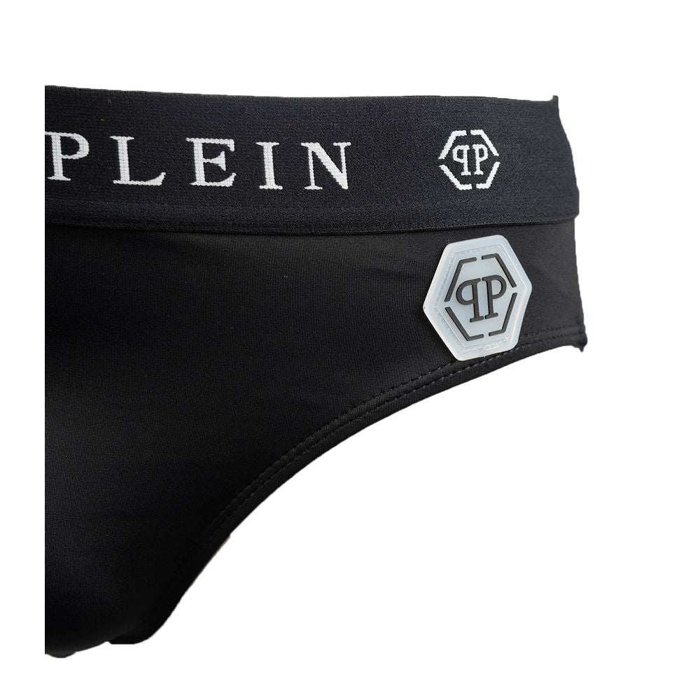 Maillot de bain Philipp Plein en polyamide noir pour homme