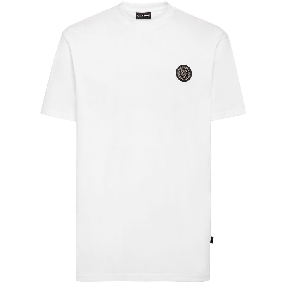 T-shirt homme en coton blanc Plein Sport
