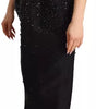 Dsquared² Black Embellish Sleeveless Ribbon Floor Length Dress