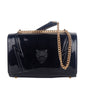 Plein Sport Chic Patent Effect Chain Shoulder Bag