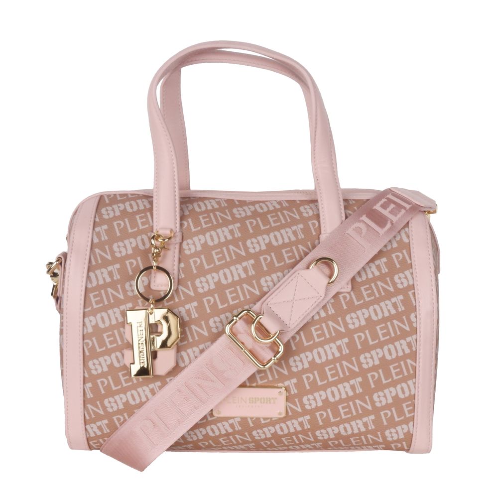 Sac bandoulière Plein Sport Chic en éco-cuir rose