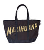 Palm Angels Chic Black Cotton Shoulder Bag