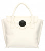 Plein Sport Elegant White Handbag With Magnetic Closure