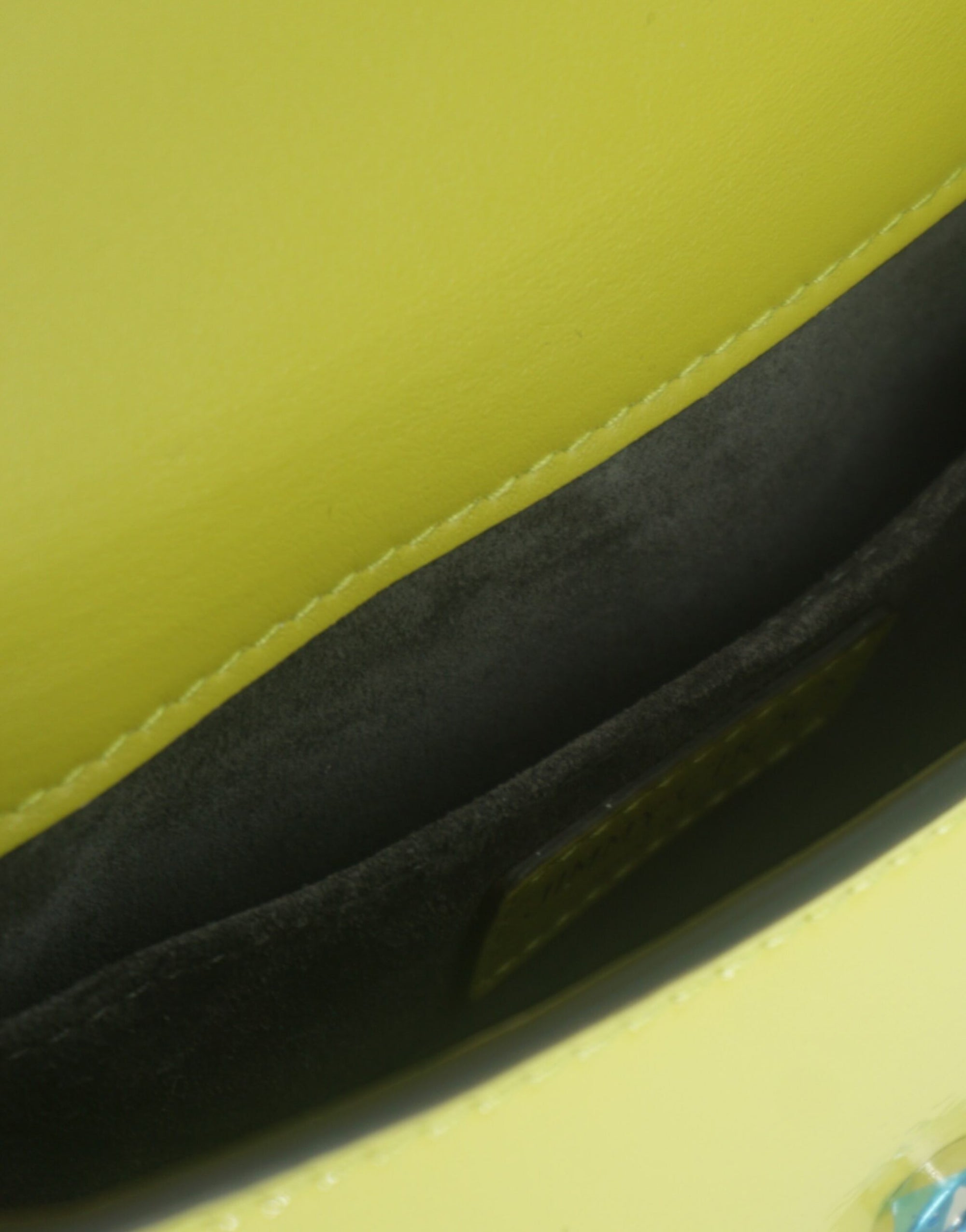 Petit sac à bandoulière Jimmy Choo en cuir jaune citron
