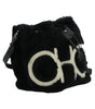 Sac à main et à bandoulière en cuir noir Jimmy Choo