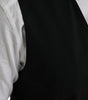 Dolce & Gabbana Black Wool Formal Dress Waistcoat Vest