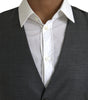 Dolce & Gabbana Gray Wool Formal Dress Waistcoat Vest