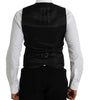 Dolce & Gabbana Maroon Satin Silk Waistcoat Dress Formal Vest