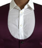 Dolce & Gabbana Maroon Satin Silk Waistcoat Dress Formal Vest
