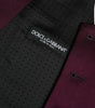 Dolce & Gabbana Maroon Satin Silk Waistcoat Dress Formal Vest