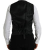Dolce & Gabbana Black Wool Waistcoat Dress Formal Vest