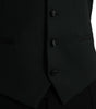 Dolce & Gabbana Black Wool Waistcoat Dress Formal Vest