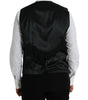 Dolce & Gabbana Black Wool Waistcoat Dress Formal Vest
