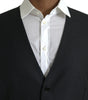 Dolce & Gabbana Black Wool Waistcoat Dress Formal Vest