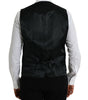 Dolce & Gabbana Black Wool Waistcoat Dress Formal Vest