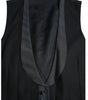 Dolce & Gabbana Black Wool Waistcoat Dress Formal Vest