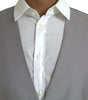 Dolce & Gabbana Light Gray Wool Formal Dress Waistcoat Vest