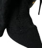 Dolce & Gabbana Black Stiletto Heels Mid Calf Boots Shoes