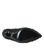 Dolce & Gabbana Black Stiletto Heels Mid Calf Boots Shoes