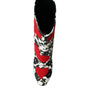 Dolce & Gabbana White Floral Hearts Leather High Boots Shoes