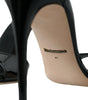 Dolce & Gabbana Black KEIRA Leather Heels Sandals Shoes